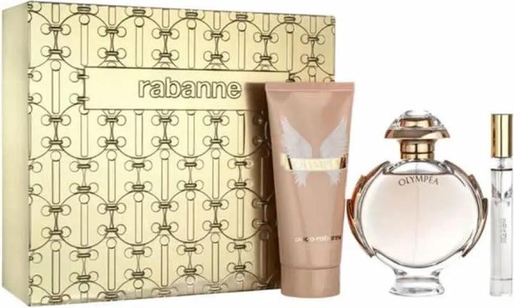 Paco Rabanne Olympea Eau De Parfum Spray Set - 80ml Spray, 100ml Körperlotion, 10ml Eau De Parfum (Parfum set)