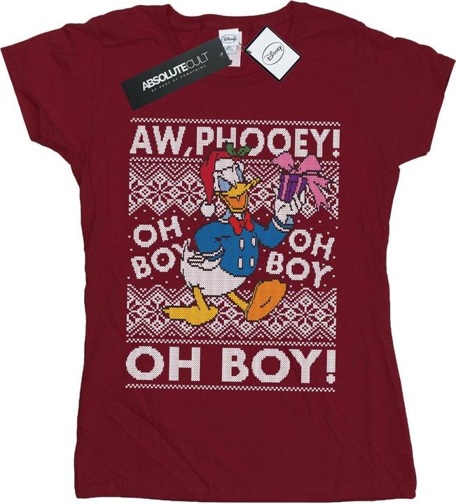 Immagine prodotto Disney Donald Duck Christmas Fair Isle Maglietta Donna (XL)