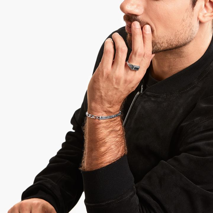 Produktbild Thomas Sabo Armband Rebel at heart (21 cm, Leder, 925er Silber)