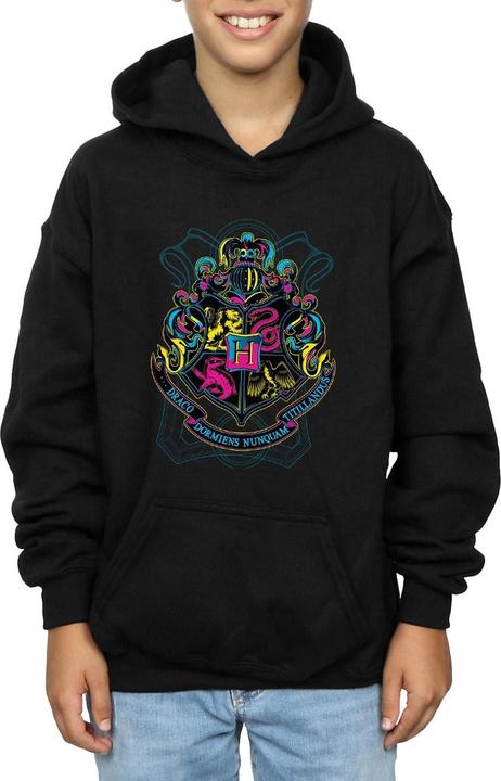 Neon Hogwarts Crest Kapuzenpullover Jungen