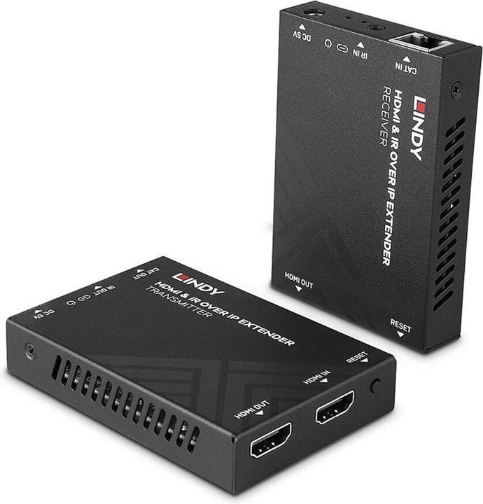 Lindy HDMI & IR via IP Extender Étend la portée du signal HDMI en utilisant un réseau IP (Commutateur vidéo)