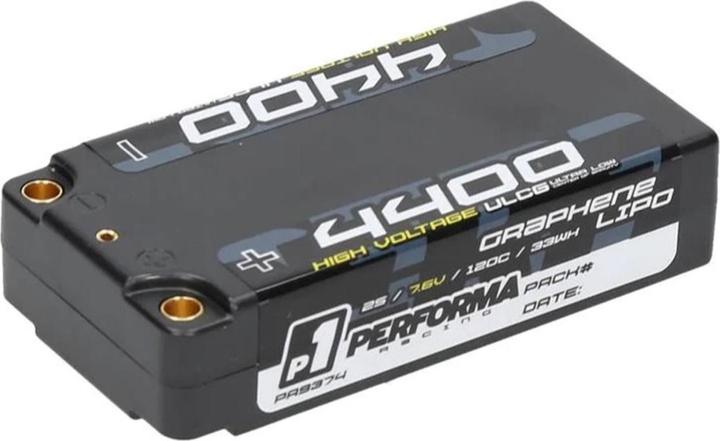 Performa Racing Graphene HV Lipo Shorty 4400 LCG 7.6V 120C (7.60 V, 4400 mAh)