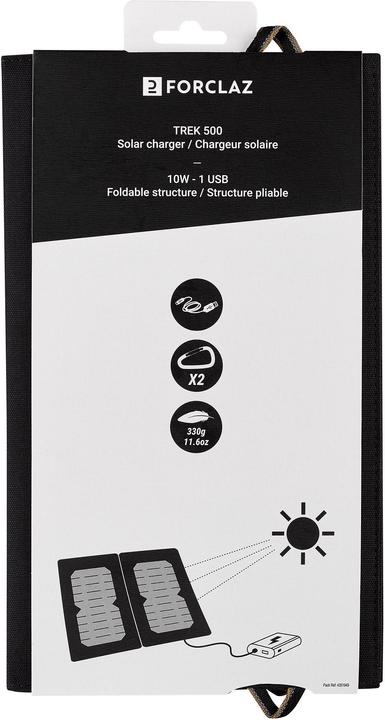Actual product image Forclaz PANNEAU SOLAIRE SLR 500 - 10W (0.29 kg)