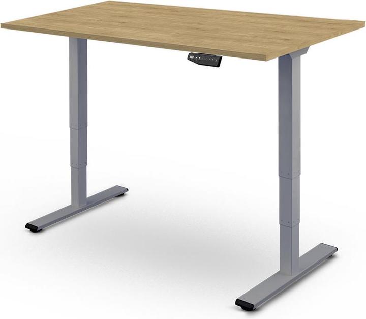 Immagine prodotto Contini höhenverstellbarer Bürotisch 180 x 80 cm Eichedekor / Gestell dunkelgrau (180 x 80 cm)