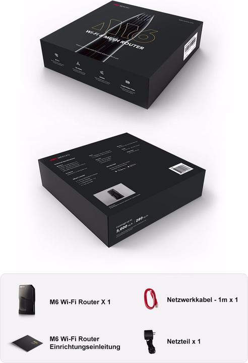 Image du produit Mercku M6 Wireless Dual-Band Mesh Router (Routeur maillé sans fil double bande)