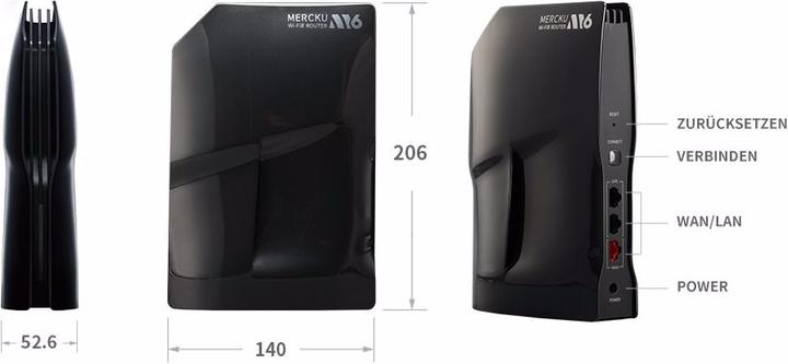Image du produit Mercku M6 Wireless Dual-Band Mesh Router (Routeur maillé sans fil double bande)