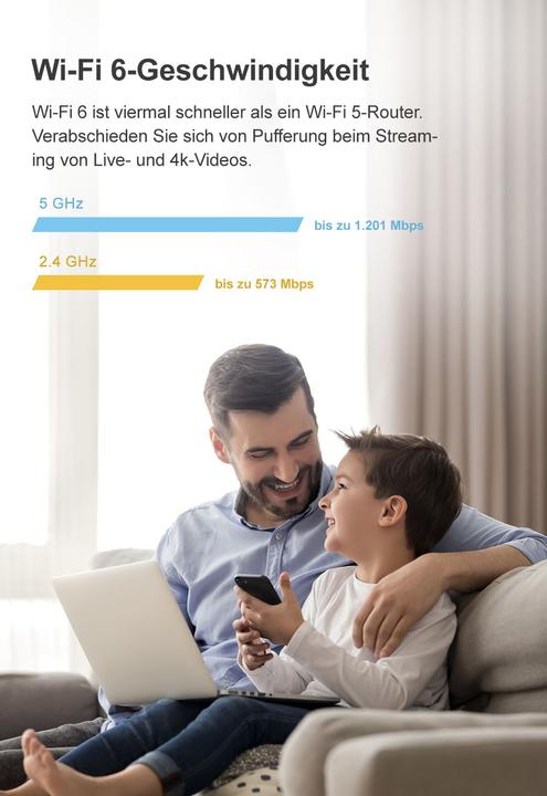 Image du produit Mercku M6 Wireless Dual-Band Mesh Router (Routeur maillé sans fil double bande)