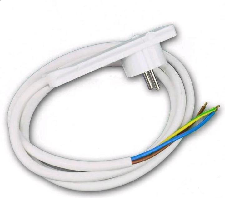 EGB Anschlussleitung mit Flachstecker 3x1,5 weiss 1,5m (1.50 m)