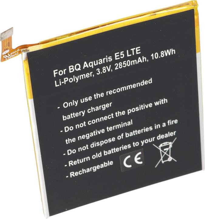 Produktbild AccuCell Akku BQ Aquaris 0759, 0760, 0858, Aquaris E5 4G, Aquaris E5 LTE, Aquaris E5.0