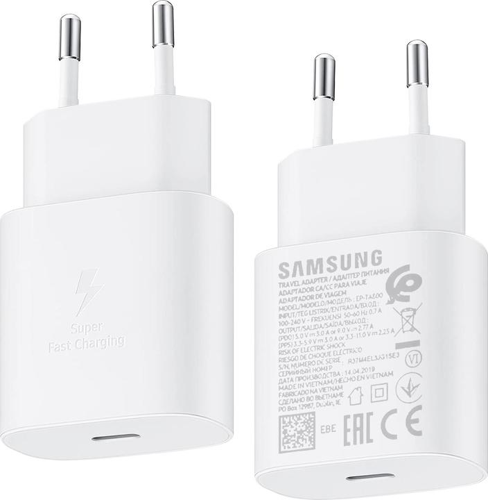 Immagine prodotto Samsung EP-TA800EWE Caricatore per smartphone USB-C® con funzione di ricarica rapida 25 W senza cavo (25 W)