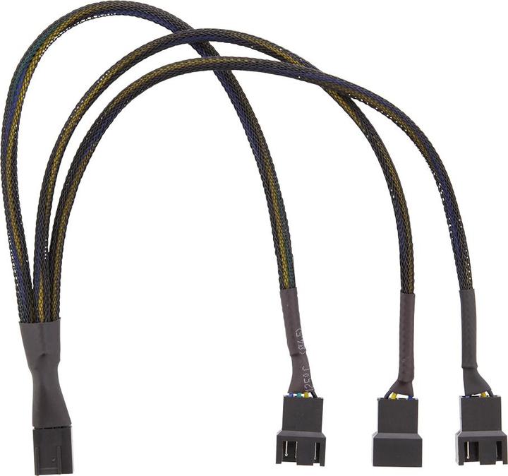 Produktbild Deltaco splitter för PWM-flaektar 4-pin till 3x4-pin ho svart (0.30 m)