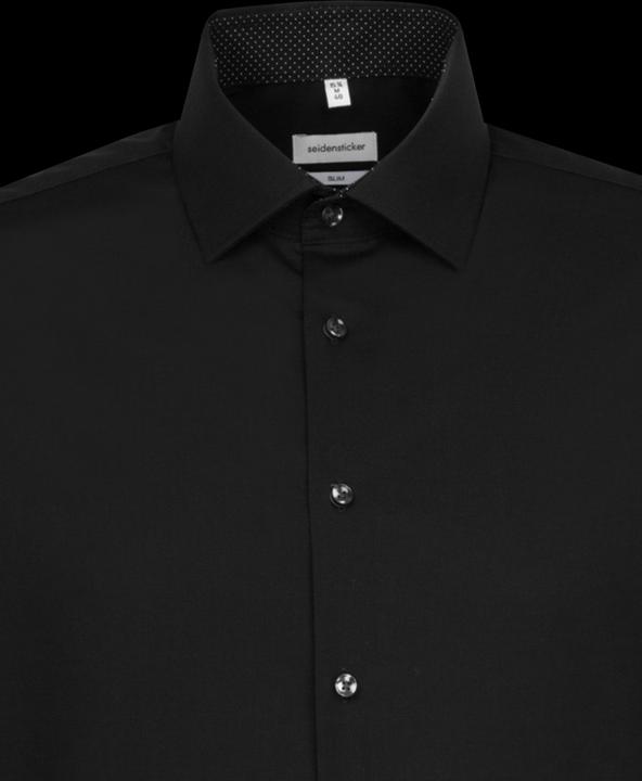 Produktbild Seidensticker Hemd Slim Fit Business Kent Patch 12 black (L)