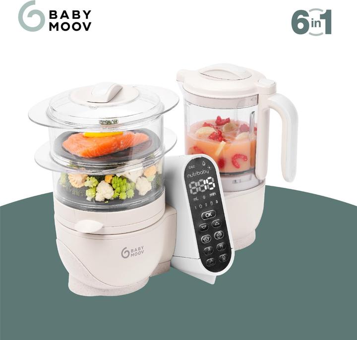 Image du produit Babymoov Nutribaby(+) Mineral beige Robot Multifonctions bébé 6 en 1