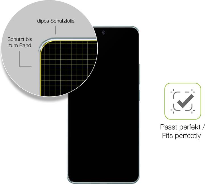 Actual product image Dipos Full Cover Screen Protector Matte (1 Piece, Xiaomi Redmi Note 14 Pro+ 5G)