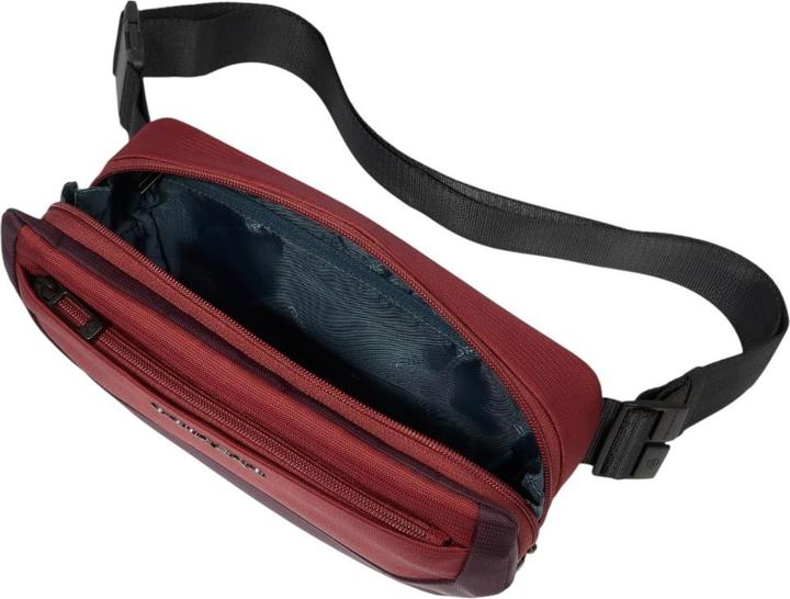 Actual product image Piquadro Gürteltasche aus recyceltem Stoff und Leder