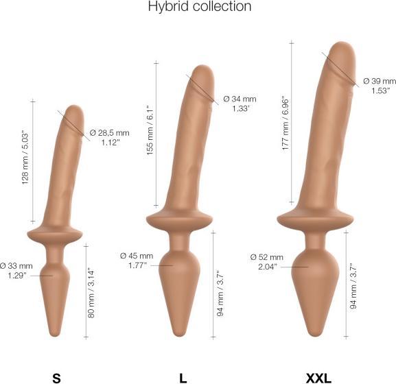Produktbild Strap-on-me Switch Plug-In Dildo Caramel (L)