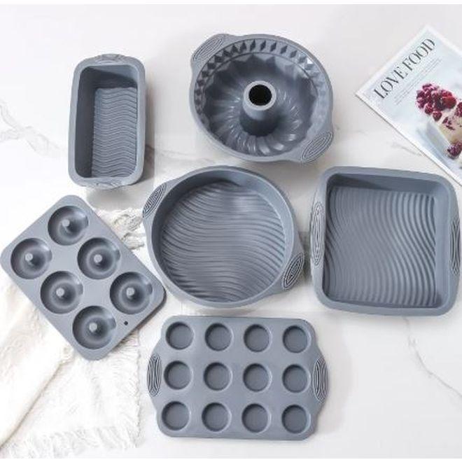 Actual product image MU Classic Silicone baking mould set (6 pieces)