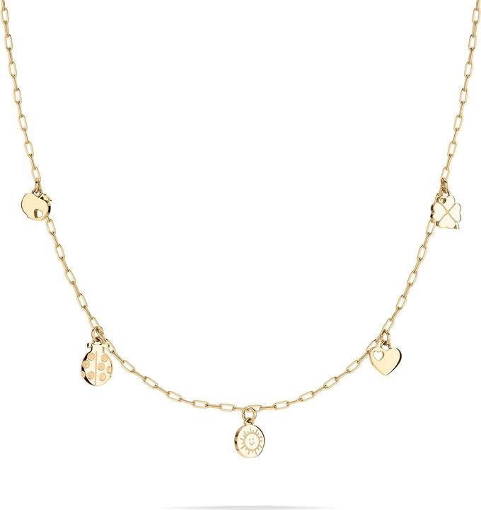 Actual product image Cool Time Kids Necklace with various pendants (Stainless steel IP gold)