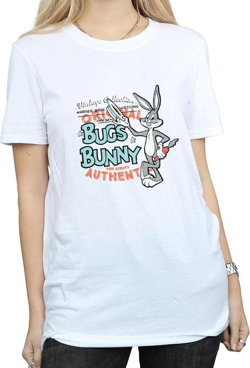 Image du produit Looney Tunes Womens/Ladies Bugs Bunny Vintage Cotton Boyfriend T-shirt (XL)