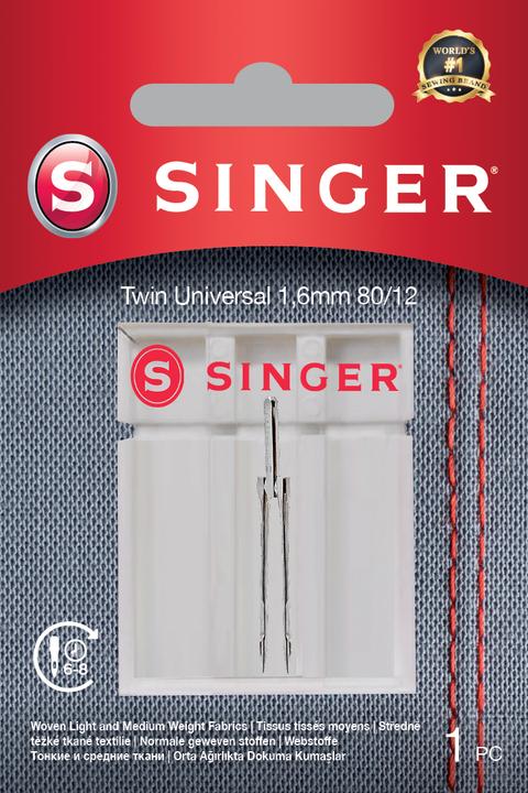Produktbild Singer TWIN Nähmaschinennadel, 1.6mm, 80/12