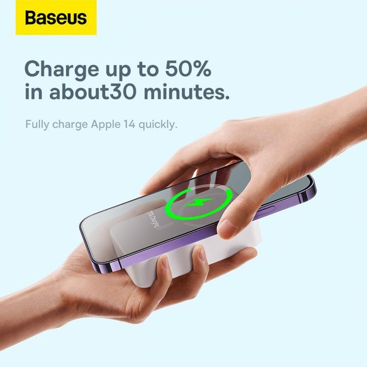 Actual product image Baseus Powerbank Magnetic Mini 20000mAh 20W (white) (20000 mAh, 20 W, 74 Wh)