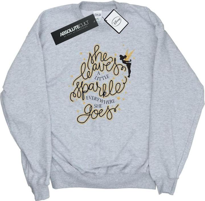 Actual product image Disney Womens/Ladies Tinkerbell Stars Sweatshirt (XXL)