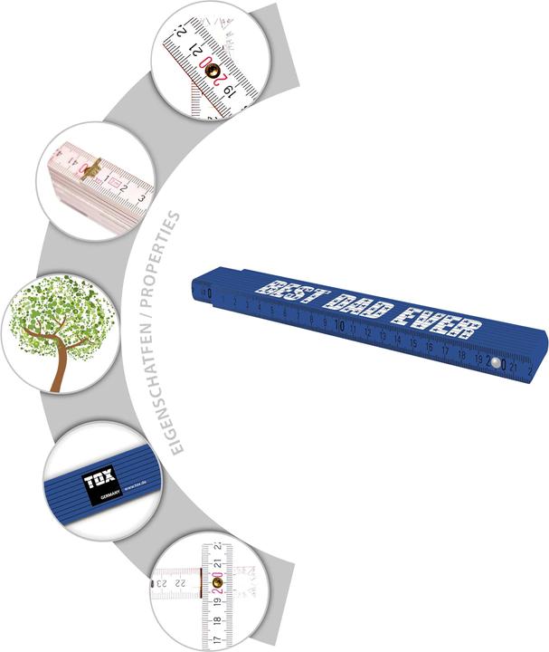 Actual product image Tox Double metre "Best Dad Ever", 2 m (mm, cm)