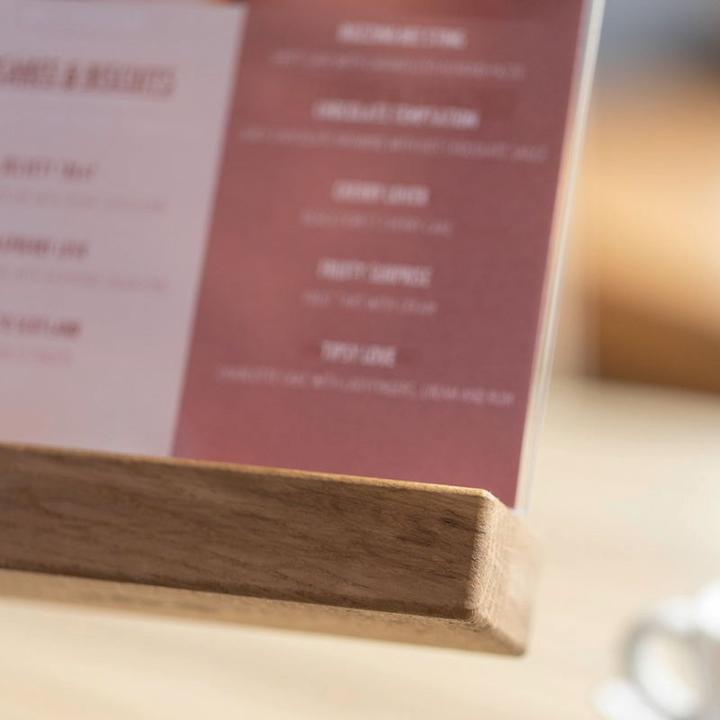Actual product image Sigel Table display with wooden base (A6)