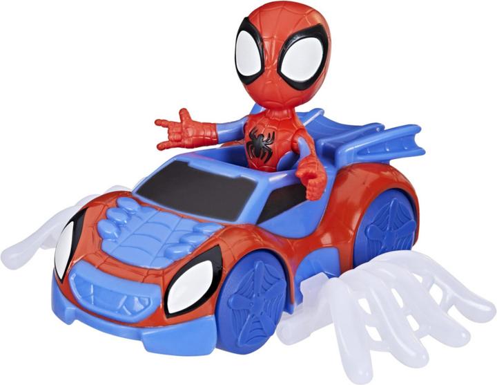 Actual product image Hasbro Spidey and His Amazing Friends Spidey Web-Flitzer Set, Spidey Action Figure with Vehicle and A