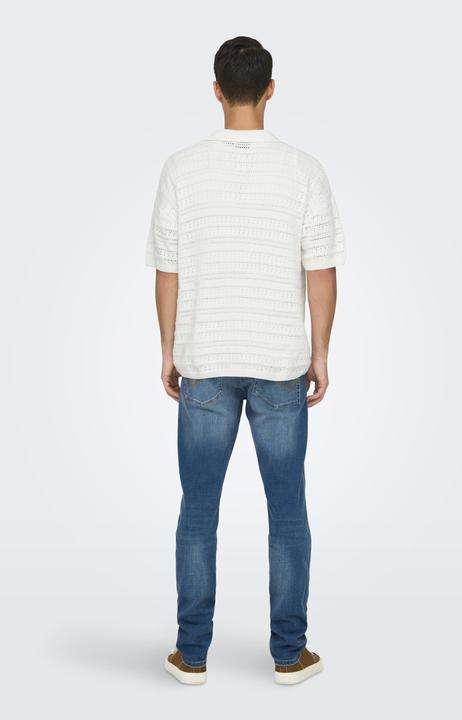 Actual product image Only & Sons Onsgrayson Ds 5 Chochet Polo Knit (L)