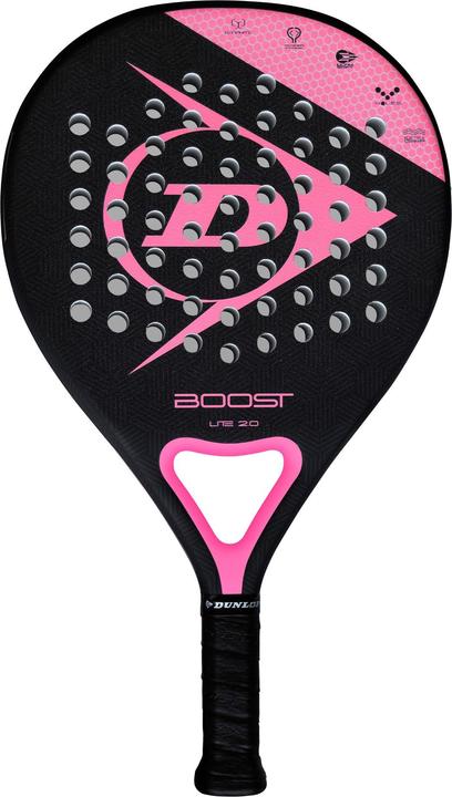 Actual product image Dunlop Padel tennis racket BOOST LITE 2.0 350g Round SOFT-EVA professional(woman) black/pink