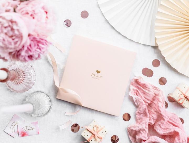 Image du produit Partydeco Livre d'or For sweet memories 20.5 x 20.5 cm, Rose/or (20,5 x 20,5 cm)