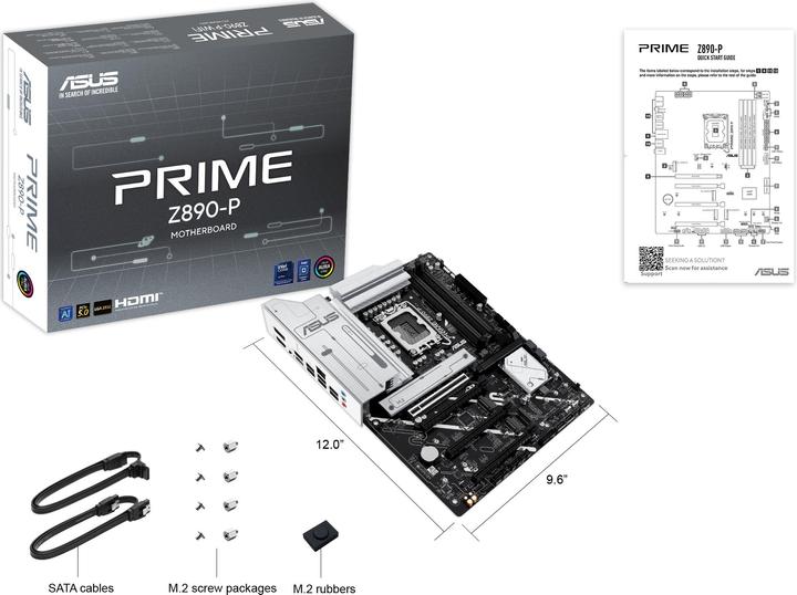 Actual product image ASUS PRIME Z890-P (LGA 1851, Intel Z890, ATX)