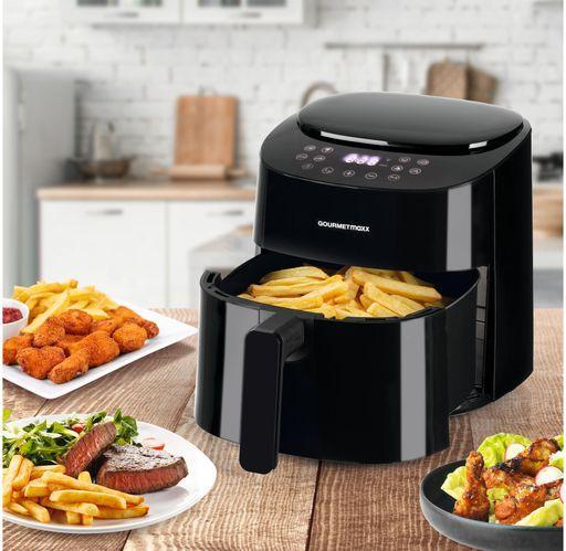 Image du produit Gourmetmaxx Friteuse à air chaud Digital Noir, Couleur des détails : Noir