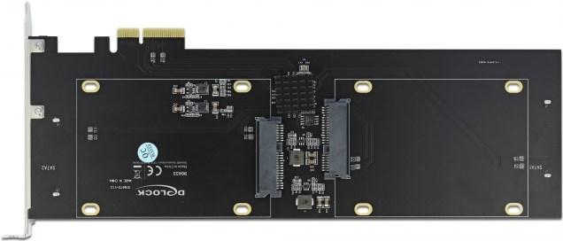 Actual product image Delock SATA controller PCI-Ex2- 4x SATA 2.5 RAID