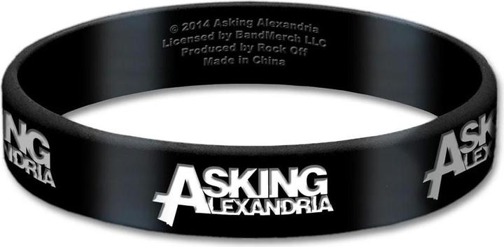 Produktbild Asking Alexandria Silikonarmband Logo (1.80 cm, 100% synthetisches Material)
