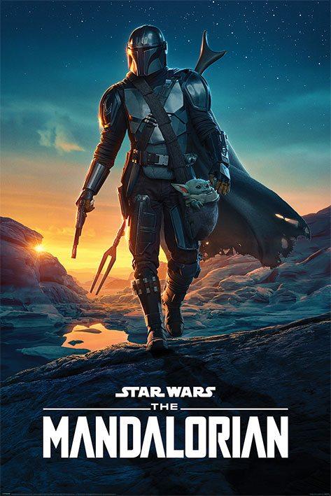 Actual product image Pyramid STAR WARS - The Mandalorian Nightfall - Poster 61x91cm (61 x 91 cm)