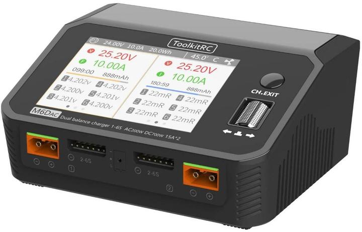 Toolkitrc Caricatore doppio M6DAC AC/DC 500 W 2-6S