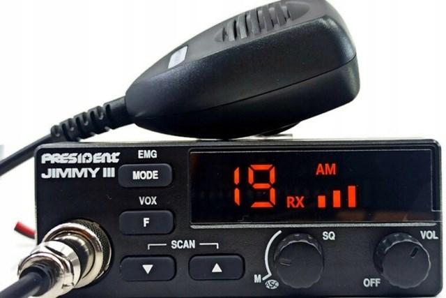 Actual product image President Jimmy III AM/FM CB radio Black