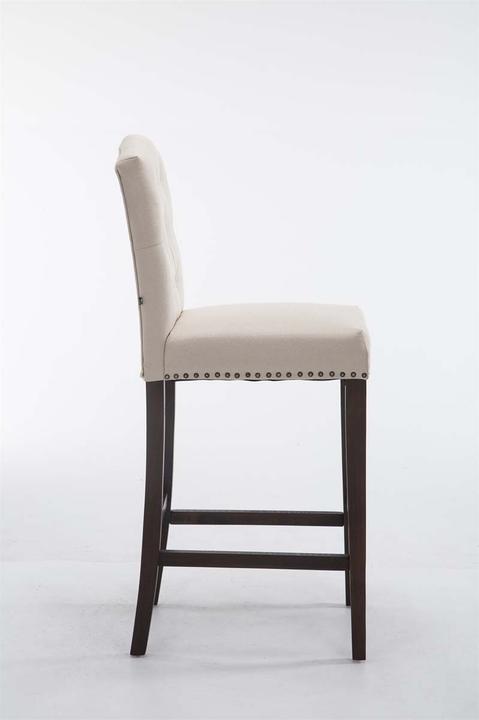 Image du produit Swisshandel24 Tabouret de bar Louise tissu antique, crème