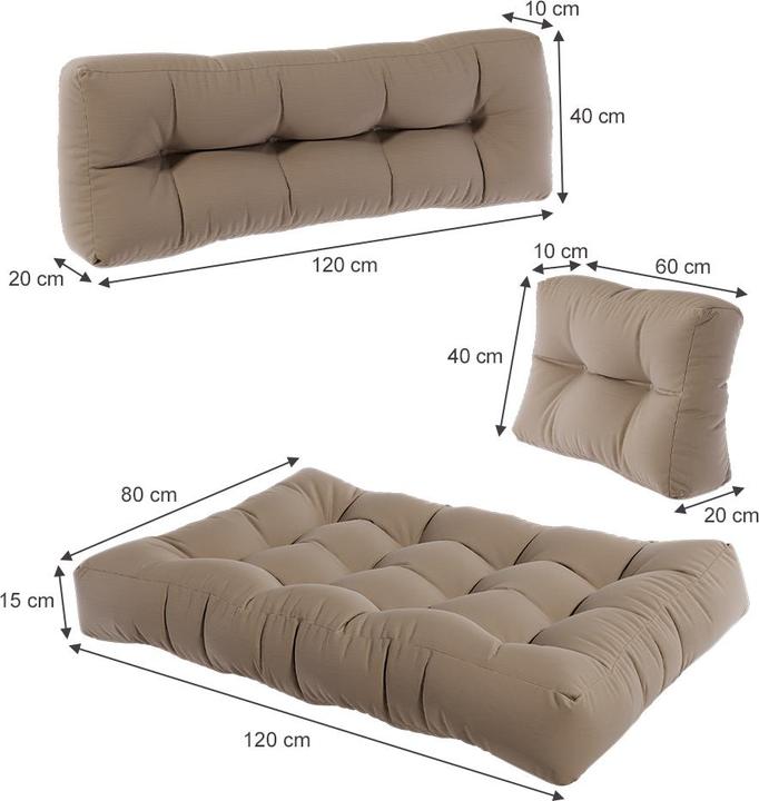 Actual product image Vicco Set Flocken (120 x 80 x 15 cm)