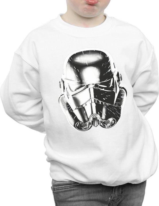 Immagine prodotto Star Wars Stormtrooper Warp Speed Helmet Felpa Ragazzi (152, 158)