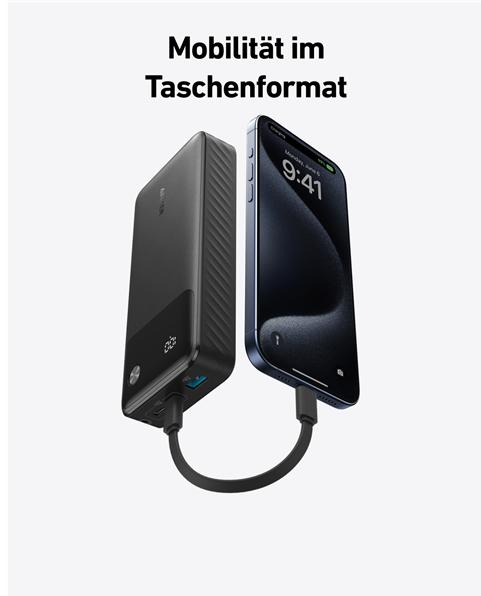 Produktbild Anker PowerBank 10000mAh 22.5W black (10000 mAh, 22.50 W, 22.50 Wh)