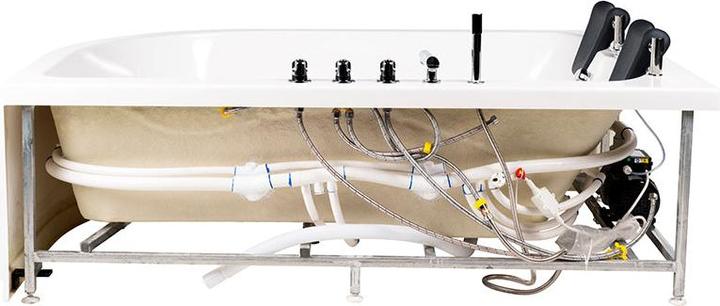 Actual product image Home Deluxe Whirlpool bath 2 persons DOLPHIN (right) - 180x120x65cm (120 cm, 180 cm)