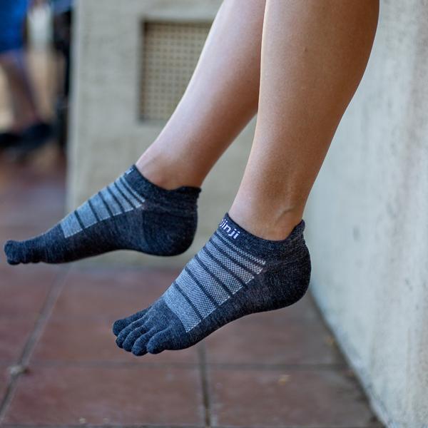 Produktbild Injinji Run NUwool No-Show Slate (L)