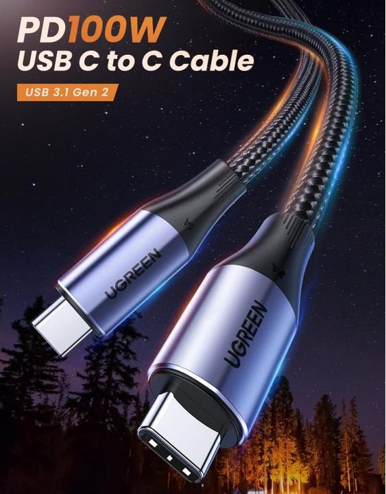 Produktbild Ugreen USB C – USB C (1 m, USB 3.2 Gen 2)
