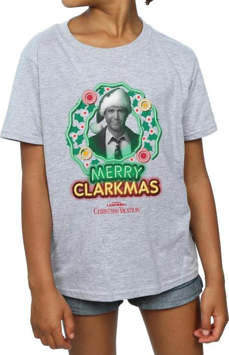Produktbild National Lampoon´s Vacation National Lampoon's Christmas Vacation Greyscale Clarkmas TShirt Mädchen (140, 146)