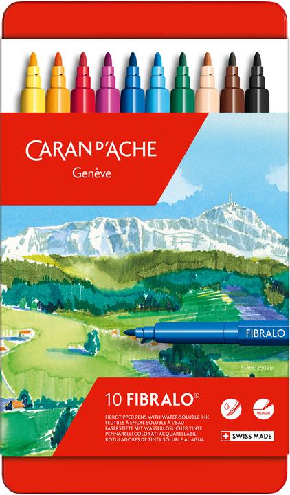 Produktbild Caran d'Ache Fibralo Metallschachtel (Mehrfarbig, 10 x)