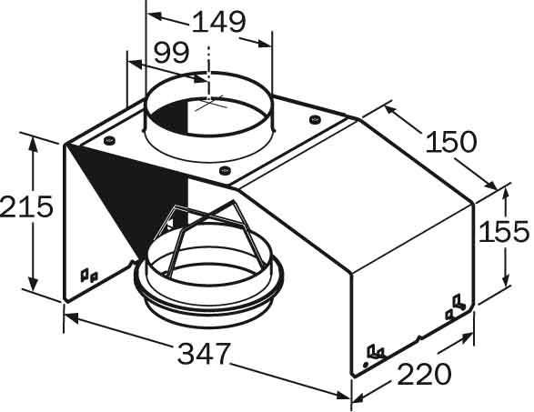 Produktbild Neff Z5552X0 Montagehilfe für Lüfterbausteine