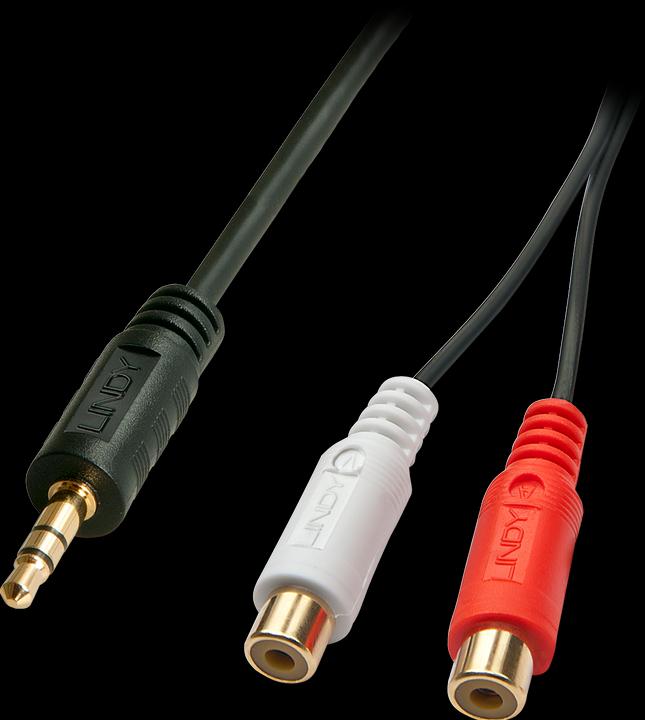 Cinch Buchse - Klinke (0.25 m, 3.5mm Klinke (AUX), Cinch)